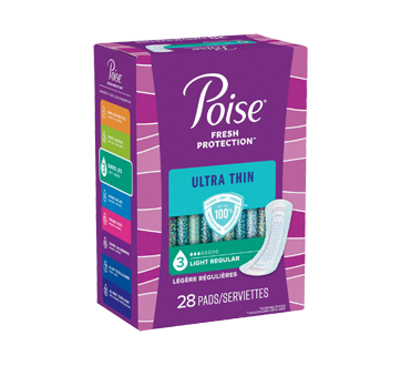 Image 2 of product Poise - Ultra Thin Postpartum Incontinence Pads, Light Flow, Regular, 28 units