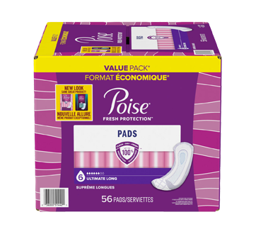 Poise Ultra Thin Incontinence Pads, Light Absorbency, Bladder