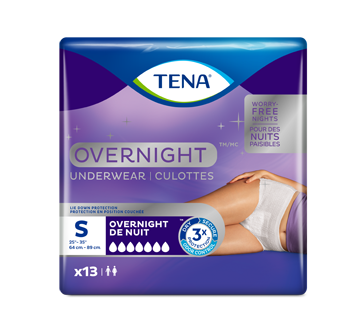 TENA Incontinence Underwear, Overnight Protection, Xlarge, 10 Count, 10  count