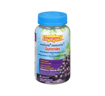 Immune Vitamin Mineral Supplement Gummies 45 Units Elderberry Emergen C Vitamin C Jean Coutu
