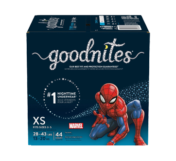 Goodnites Bedwetting Underwear for Boys, S/M (38-65 lb.), 44 Ct