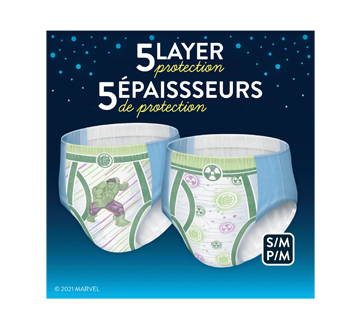 Pampers Nighttime Bedwetting Underwear Boy Size S/M 44 Count - 44
