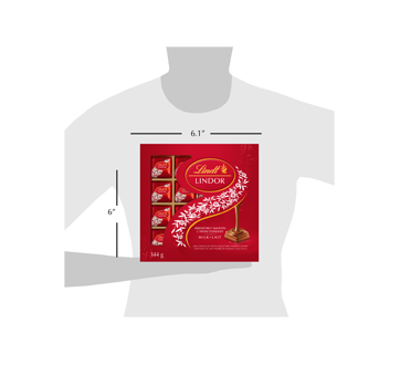 Image 3 of product Lindt - Lindor Milk Chocolate Squares, Milk Chocolate, 144 g