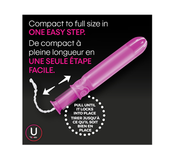 Image 5 of product U by Kotex - Click Compact Tampons, Regular, 45 units