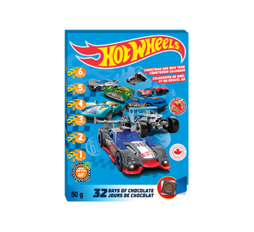 Hot Wheels Advent Calendar, 50 g