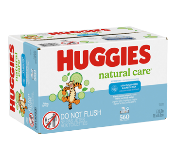 Image 2 of product Huggies - Natural Care Refreshing Baby Wipes, Scented, 560 units