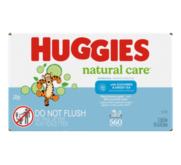 Image 3 of product Huggies - Natural Care Refreshing Baby Wipes, Scented, 560 units