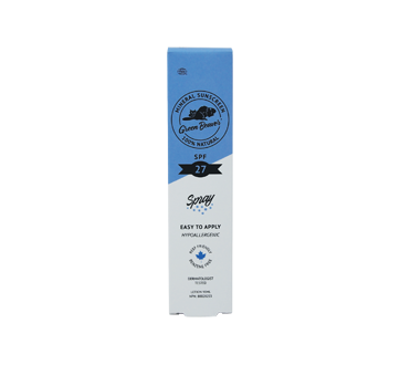 Image 2 of product The Green Beaver Company - Mineral Sunscreen Spray for Adults SPF 27, 90 ml