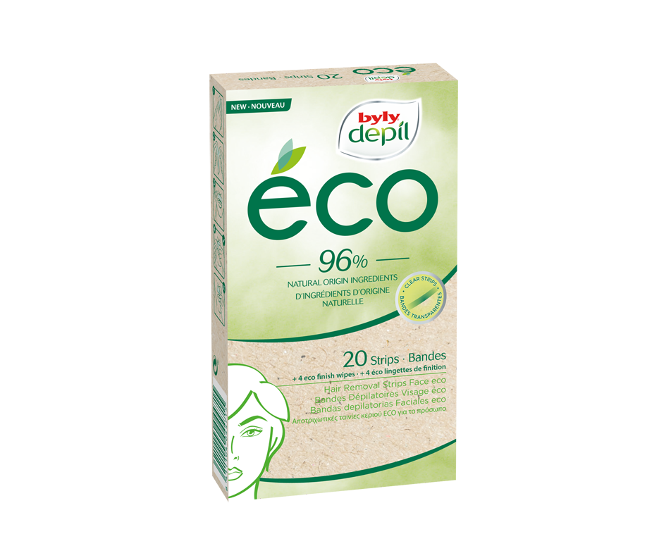 Depil Éco Depilatory Facial Strips 20 Units – Byly Hair Removal