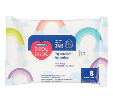 Fragrance Free Baby Wipes, 8 units