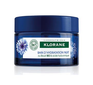 Water Sleeping Mask with Organic Cornflower, 50 ml