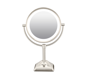 Makeup Mirror buy Conair® Variable Lighted 1X/10X Mirror in Satin Nickel