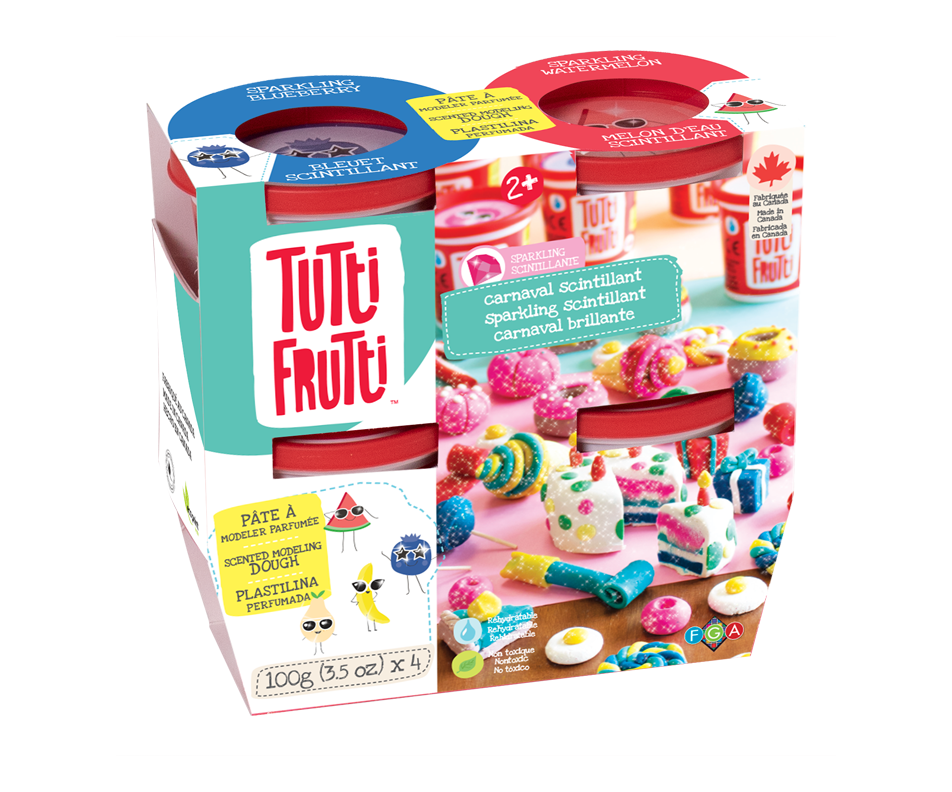 Sparkling Modeling Dough Set Units Tutti Frutti Gifts For