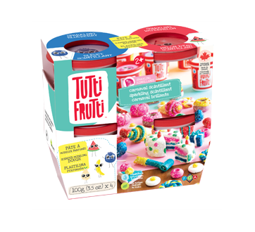 Sparkling Modeling Dough Set, 4 units