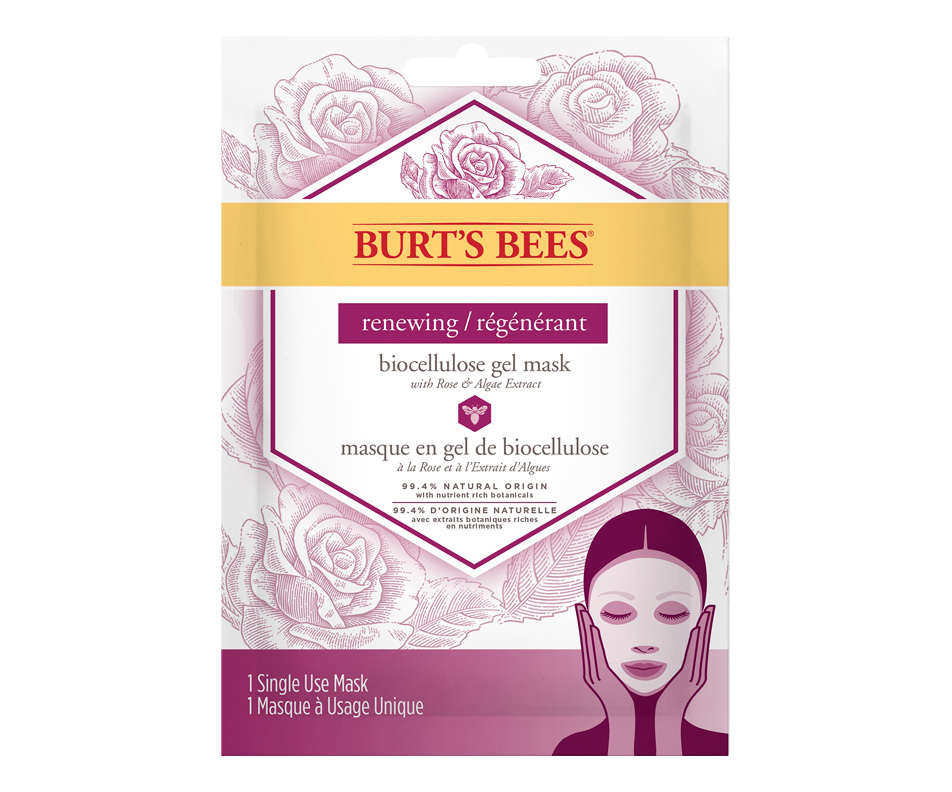 Renewing Biocellulose Gel Face Mask, 1 unit Burt's Bees Mask Jean