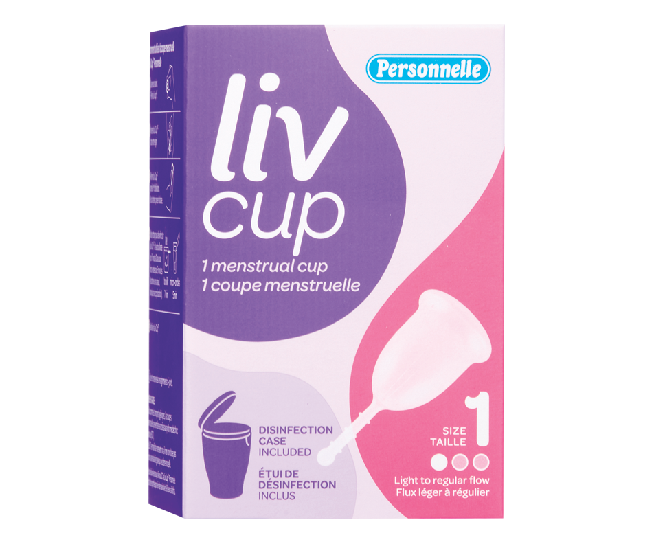 Liv Cup menstrual cup, #1, 1 unit – Personnelle : Tampon | Jean Coutu