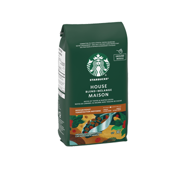 Image 2 of product Starbucks - House Blend Ground Coffee, Medium Roast, 340 g