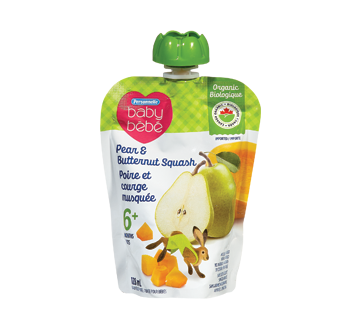 Baby Food Purée 6 Months+, Pear & Butter Squash, 128 ml