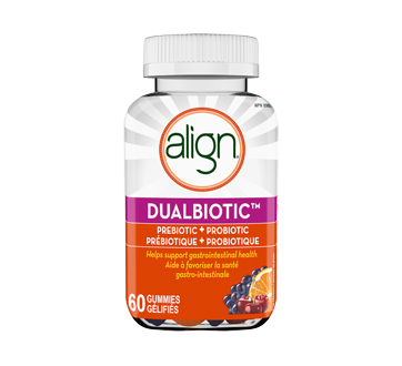 DualBiotic Prebiotic & Probiotic Gummies, 60 units