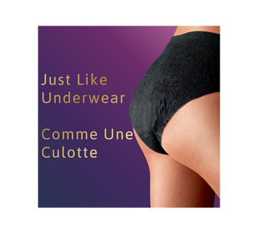 Stylish Black Incontinence Bladder Control Underwear Maximum