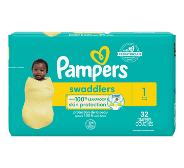 Image 2 of product Pampers - Pampers Swaddlers Newborn Diapers, Size 1, 32 units