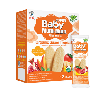 Image 2 of product Hot-Kid - Baby Mum-Mum Gentle Teething Wafers, Super Tropical, 24 units