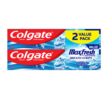 Max Fresh Cool Mint Toothpaste, Cool Mint, 2 x 150 ml