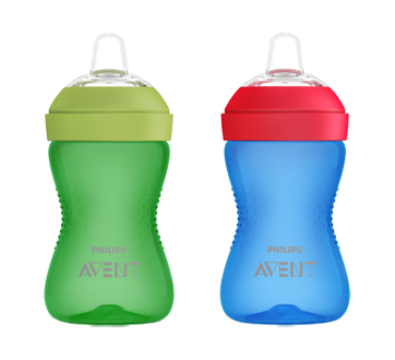 Image 2 of product Philips Avent - My Easy Sippy Cup 10 oz, Blue and Green, 9m+, 2 units