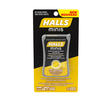 Halls Minis, 24 units, Honey Lemon Flavor