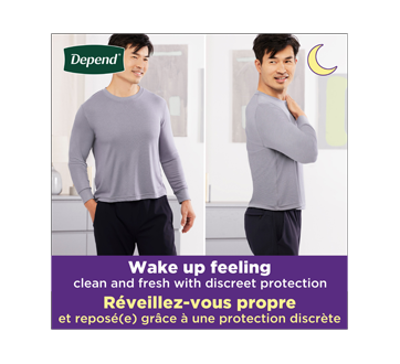 Depend Night Defense Adult Incontinence Underwear for Men, Disposable,  Overnight, Large, Grey, 56 Count