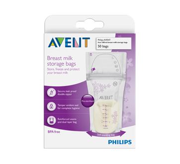 Breast Milk Storage Bags 6 oz, 50 units