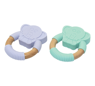 Wooden and Silicone Teether, 1 unit