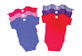 Thumbnail of product Personnelle - Short-Sleeved Baby Onesies, 3 units