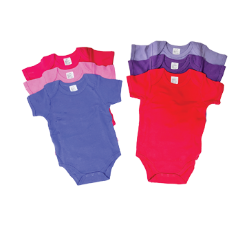 Short-Sleeved Baby Onesies, 3 units