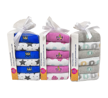 Baby Washcloths, 6 units