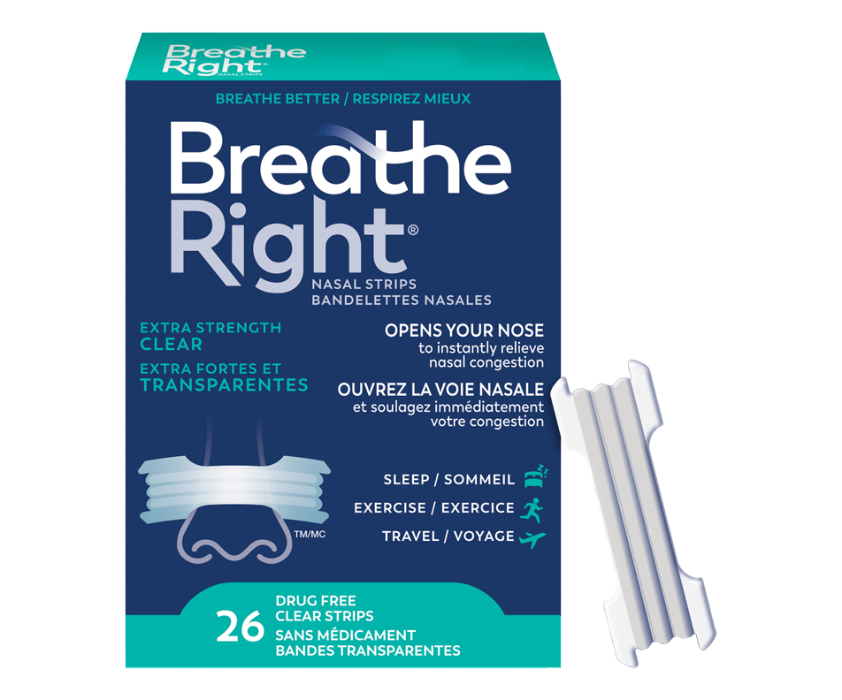 Clear Nasal Strips Extra Strong, 26 units – Breathe Right : Nasal strip ...