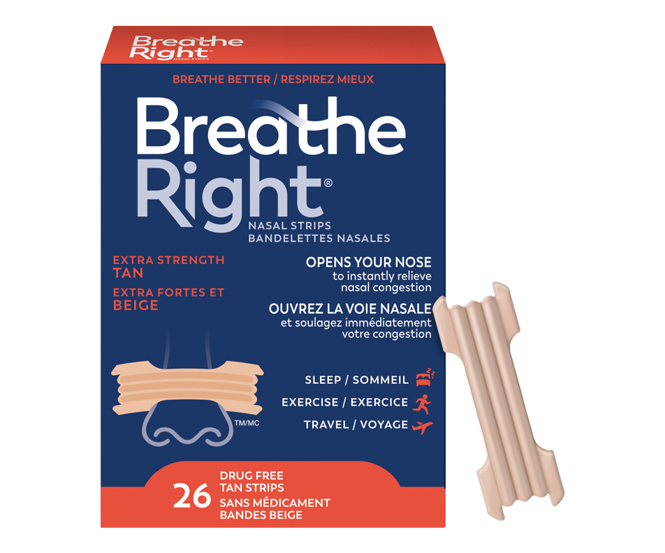 Tan Nasal Strips Extra Strong, 26 units – Breathe Right : Nasal strip ...