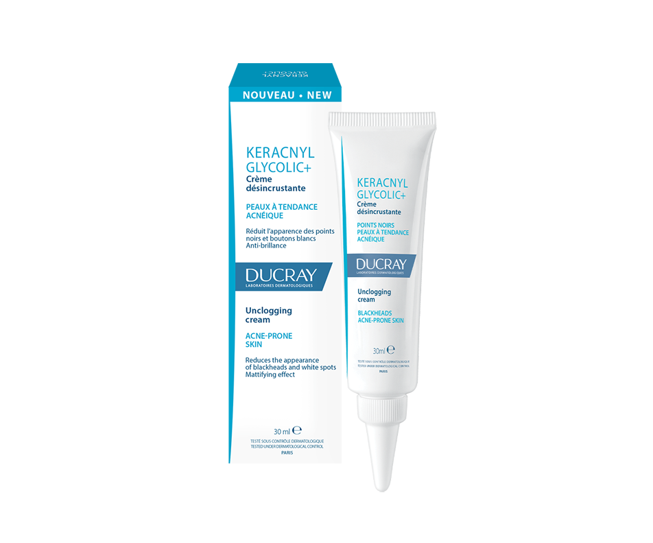 Keracnyl Glycolic+ Unclogging Cream, 30 ml – Ducray : Moisturizer ...