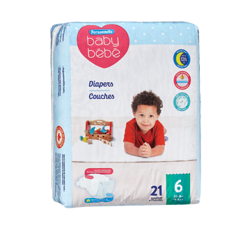 Baby Diapers, #6, 21 units