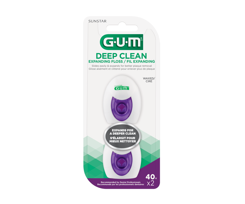 Deep Clean Expanding Floss, 2 x 40 m – G·U·M : Dental floss | Jean Coutu