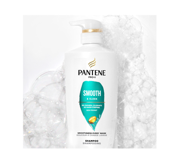 Image 3 of product Pantene - Pro-V Smooth & Sleek Shampoo for Dry, Frizzy Hair, 530 ml