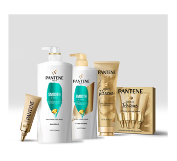 Image 6 of product Pantene - Pro-V Smooth & Sleek Shampoo for Dry, Frizzy Hair, 530 ml