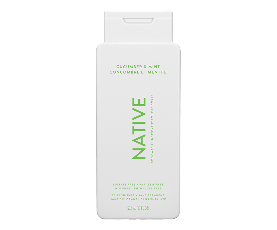 Body Wash, Cucumber & Mint, 532 ml – Native : Personal Care | Jean Coutu