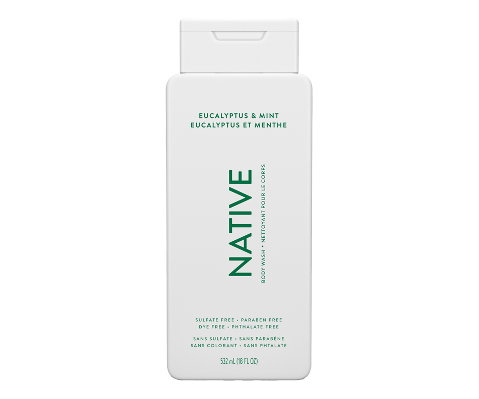 Body Wash, Eucalyptus & Mint, 532 ml – Native : Body wash and shower ...