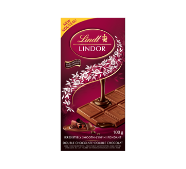 Lindor Double Chocolate Bar, 100 g – Lindt : Family size