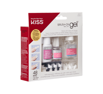 Image 2 of product Kiss - Brush-On Gel Nail Kit, Short, 48 units