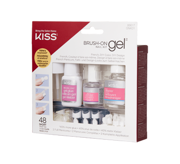 Image 4 of product Kiss - Brush-On Gel Nail Kit, Short, 48 units