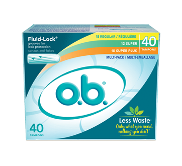 Original Non-Applicator Tampons Multipack, 40 units – O.B. : Tampon