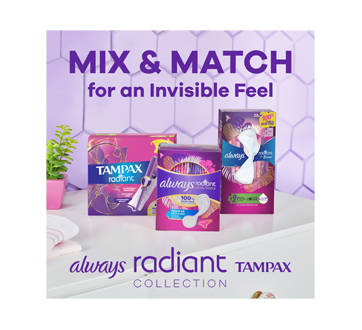 Radiant Daily Multistyle Liners, Regular, 108 units – Always : Pantiliner