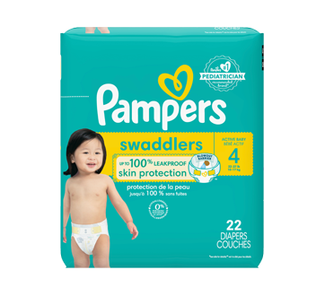 Swaddlers Active Baby Diapers, Size 4, 22 units